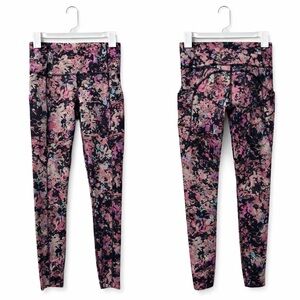 Lululemon | Size 6 | Fast & Free HR Tights 25” Stencil Blossom Multi Colorway